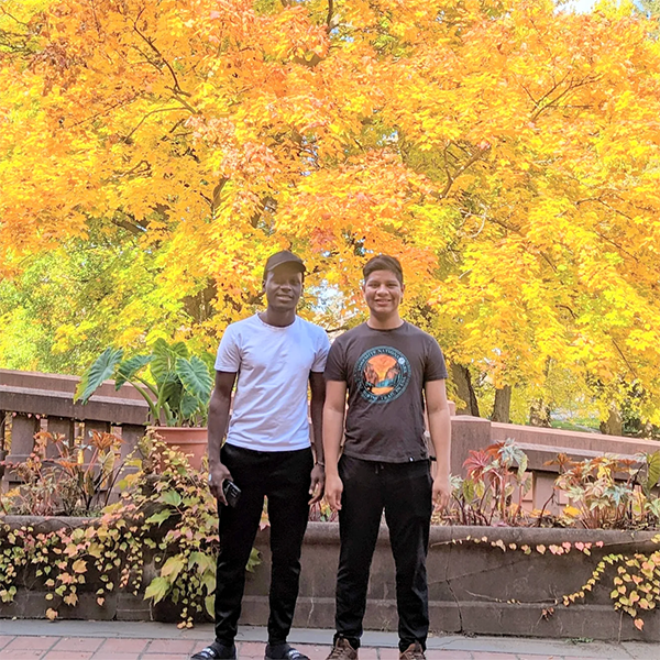 Global UGRADs Samuel Njenga and Elian González Lara at Keuka College.